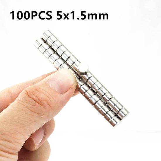 Yizhet 100 Aimants Disque Néodyme Terres Rares Forts - Aimants Puissants Pour DIY Et Projets