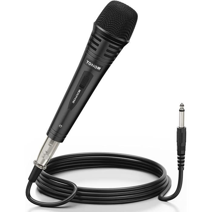 Microphone Dynamique Professionnel Avec Cble De 4 M Adapt Pour Dvd, Tv