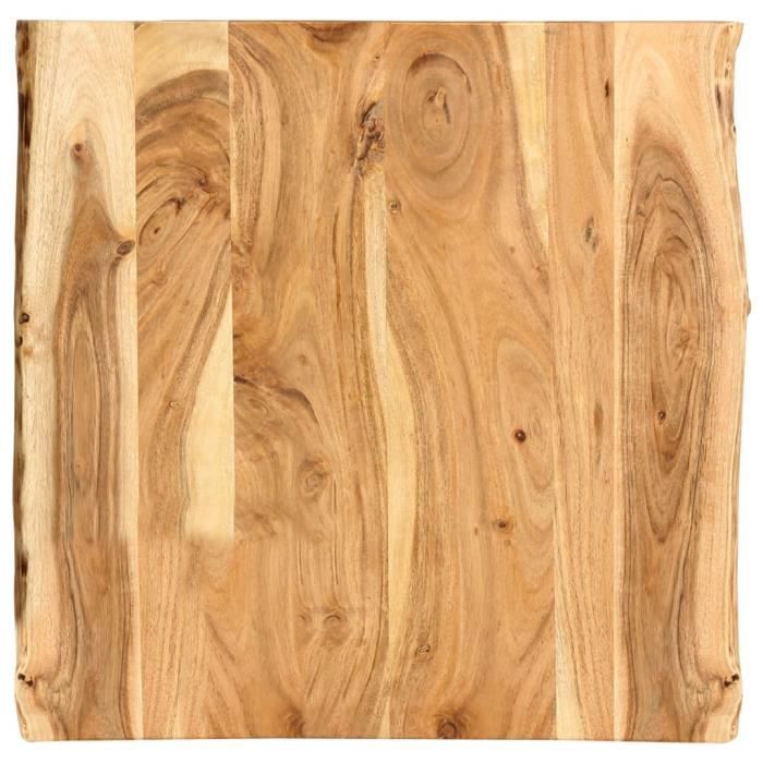 SOLIDE5239Luxueux Dessus de table Plateau de Table Meuble Contemporain Décor- Plateau Pour Table Bois d'acacia massif 60x60x2,5 cm