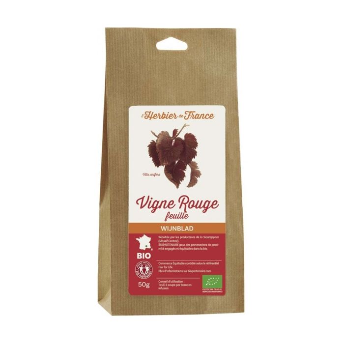 Herbier de France - Vigne rouge feuilles sachet 50gr