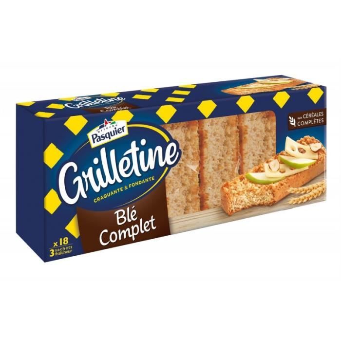 PASQUIER LES GRILLETINES - Pasquier Grilletine Blé Complet 242G - Lot De 4