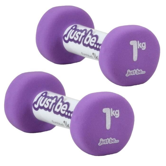 Ensemble d'haltères just be...® - Violet - 1kg
