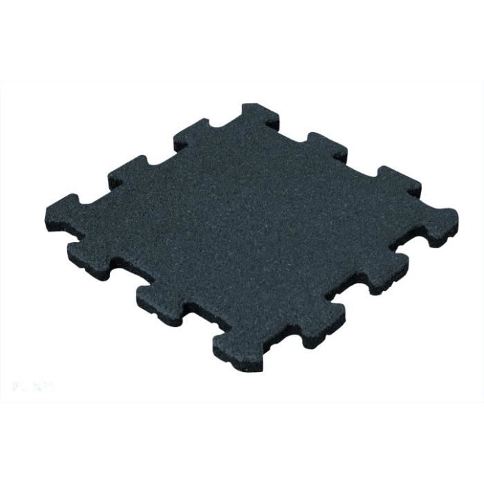 Dalle amortissante Puzzle 50 mm - 50 x 50 cm - noir