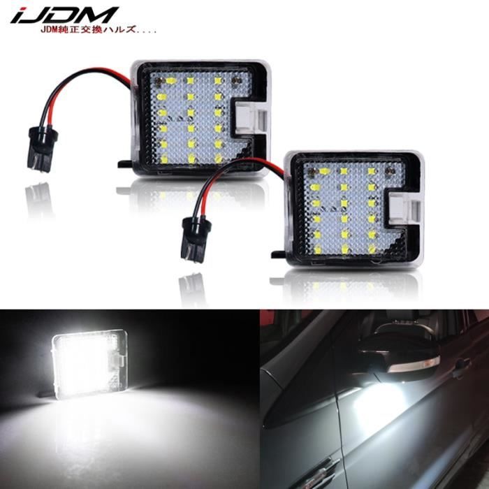 WHITE -Lumière de miroir latéral pour voiture, 2 pièces, pour Ford Focus 3 Kuga 2 s max WA6 2 Mondeo 4 5 Grand c max 2