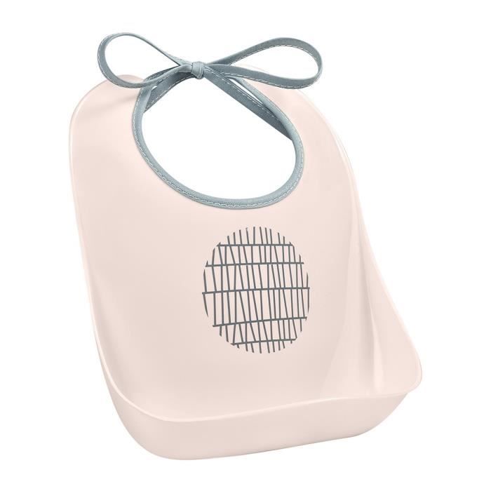Béaba Bavoir d'Apprentissage Pink Grid