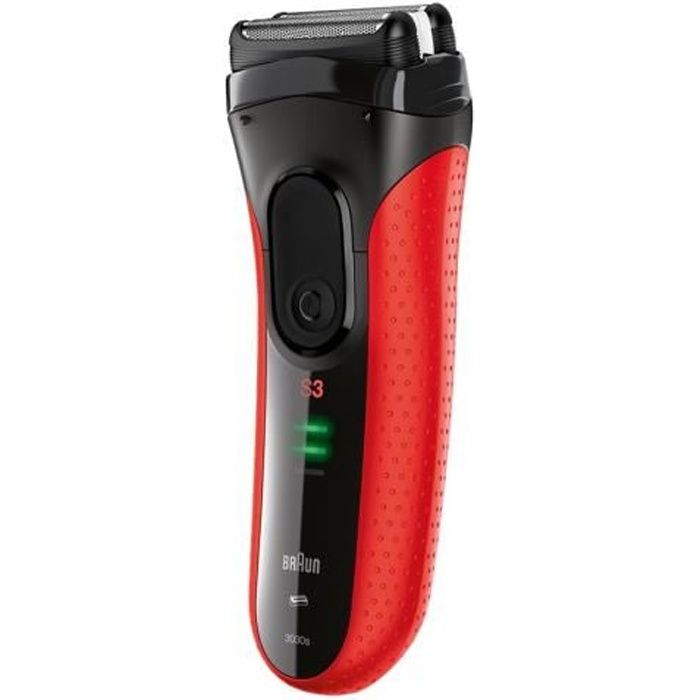 Braun Series 3 3030s - Rasoir - sans fil - rouge