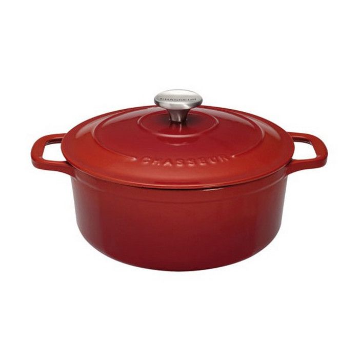Chasseur - cocotte ronde en fonte émaillée 20cm rubis sublime - puc472058