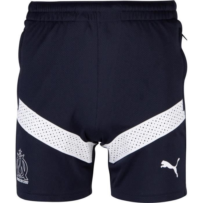 Short d'entraînement avec poches enfant Olympique de Marseille 2022/23 - blanc - 5/6 ans