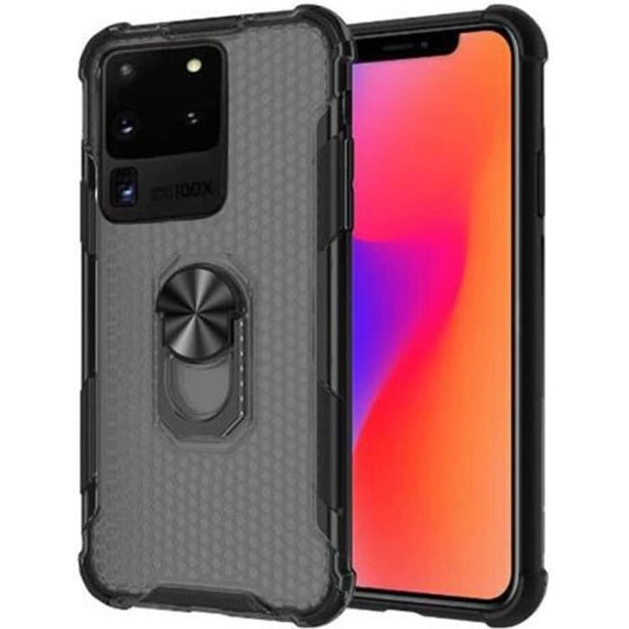Samsung Galaxy S20 Ultra - Coque Résistante Anti Choc avec Anneau Bague Anti Chute-béquille [Novago®]