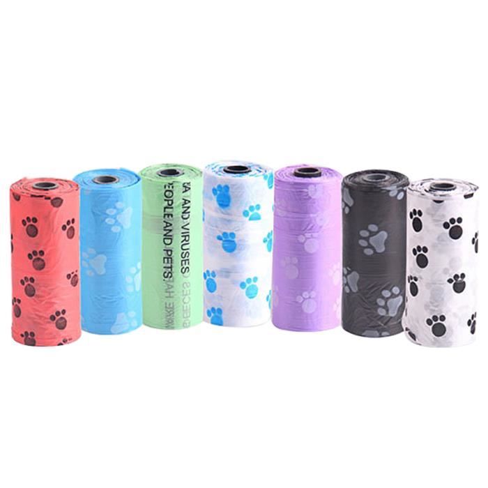 15pcs sac à ordures pour animaux de compagnie de ramassage de merde de SAC DE PROPRETE - RAMASSE CROTTE - DEJECTION - EXCREMENTS