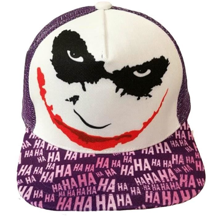 Marvel Avengers Casquette de Baseball, Chapeau Joker Unisexe Sport Casquette Snapback Hip-Hop Trucker Motorcycle Cap Voilet