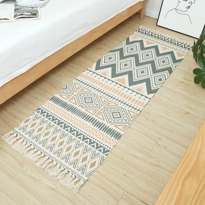 Tapis Abstrait Moderne - Bleu, Gris Et Blanc - 160x220 cm - Sarah