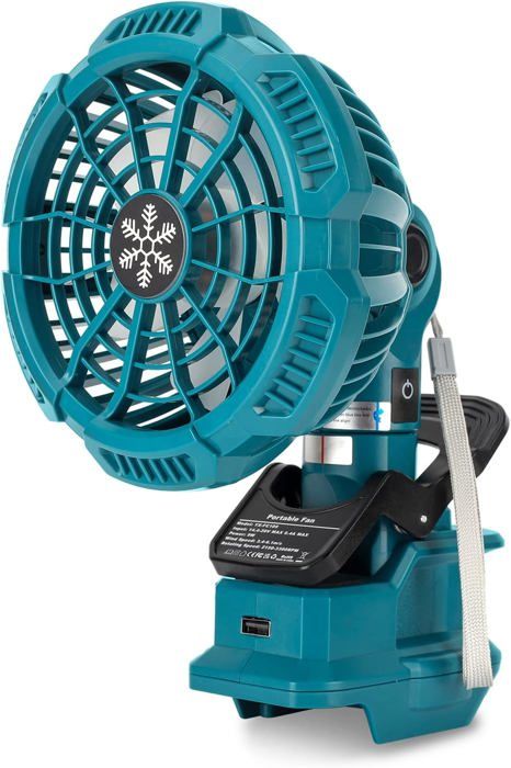 Ventilateur portable à clipser pour batterie Makita 18 V LXT ventilateur silencieux de poussette alimenté par batterie.[Q790]