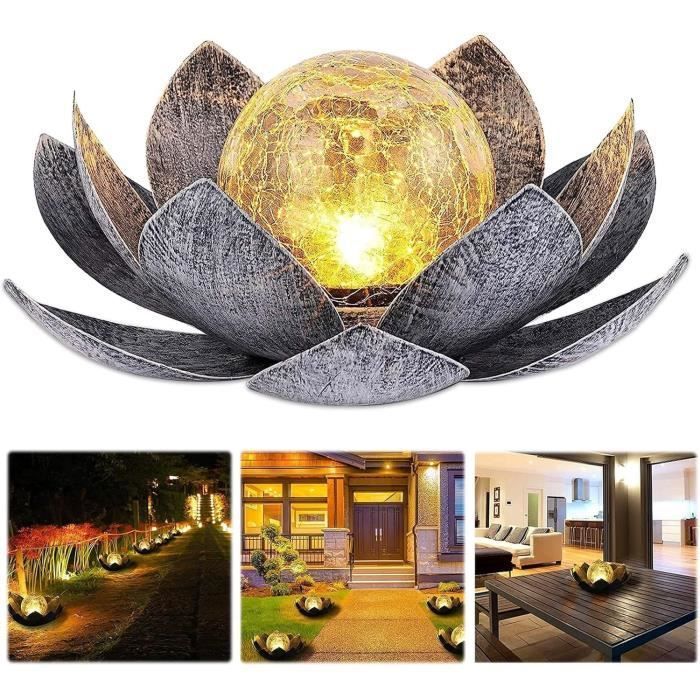Lampe Solaire - LOTUS - Lotus - IP44 tanche - Dcoration Jardin - Lumire Chaude DECORATION LUMINEUSE