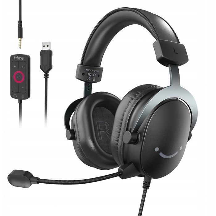 Casque - ecouteurs Fifine Casque de studio supra-auriculaire H9 avec microphone
