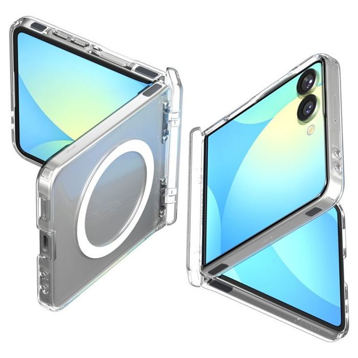 Coque MagSafe - SPIGEN - Ultra Hybrid Pro MagSafe - Galaxy Z Flip7 - Transparent - Anti-choc