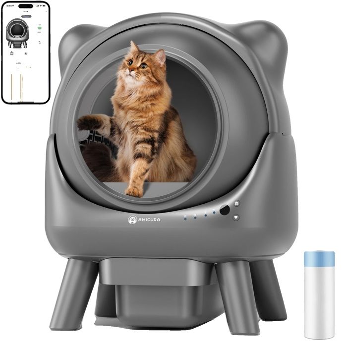 Comparer les prix de Bac à Litière Automatique - OEM - Cura X1 - Intelligent - Niveau de Bruit