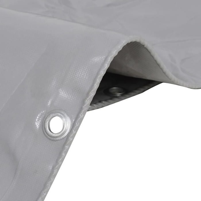 Bâche 650 g / m² 6 x 8 m Gris--Mothinessto611