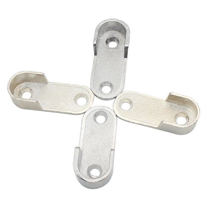 Rail Suspension Meuble Ovale 20 Pièces - Support de tube darmoire penderie pour barre ovale Acier Nickelé Tringle Cintre Fixatio