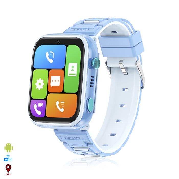 DAM Smartwatch Phone Enfant T45 4G Android 8.1. Connectivité GPS WIFI LBS. Reconnaissance faciale. 4x15x4 Cm. Couleur: