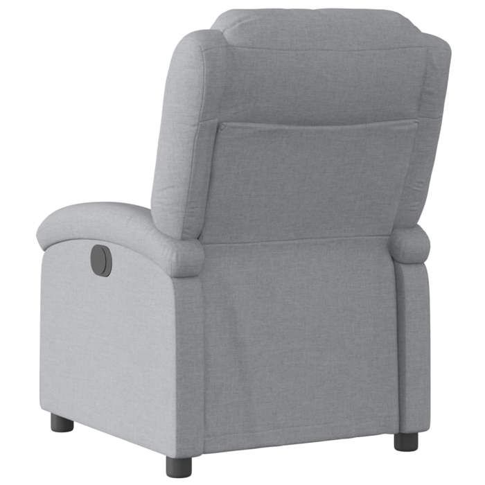 Fauteuil inclinable - vidaXL - Gris clair - Tissu polyester - 71x86 5x99 5 cm - Inclinaison manuelle 135°
