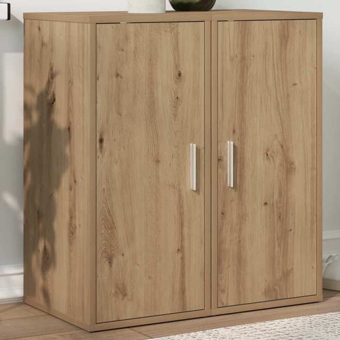Armoires à chaussures/Meuble Grand espace MVS - multi-rangement - 2 pcs chêne artisanal bois dingénierie &26_8307251