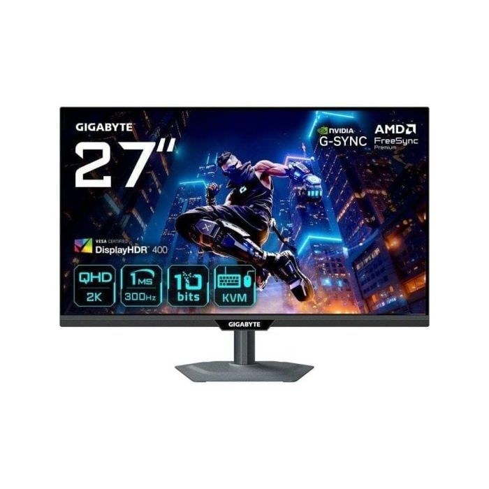 Monitor Gigabyte M27Q3 27 QHD 300Hz IPS 1ms FreeSync G-SYNC DisplayHDR400