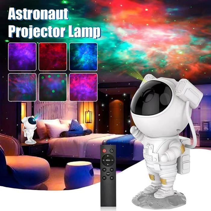 Projecteur - Lampe de projection - Astronaute - 8 effets - Télécommande - Étoiles vertes