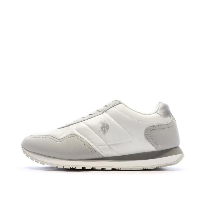 Baskets Blanches/Grises Femme US Polo ASSN FS1 Baskets Blanches/Grises Femme US Polo ASSN FS1