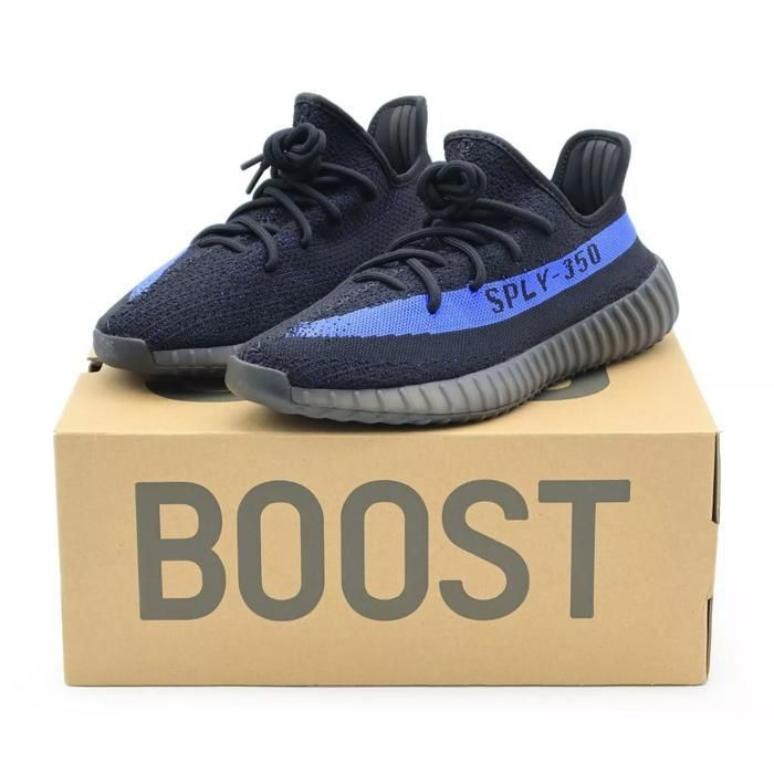 CHAUSSURES DE BASKET-BALL GY7164 Adidas Yeezy Boost 350 V2 Dazzling Blue Core Black Sapphire Royal (Mens)