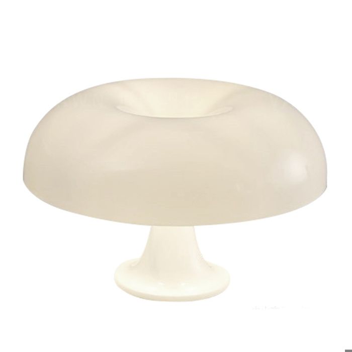 AGILITY lampe de table champignon Lampe de table en polycarbonate Blanc，4 sources lumineuses LED gratuites MIROIR
