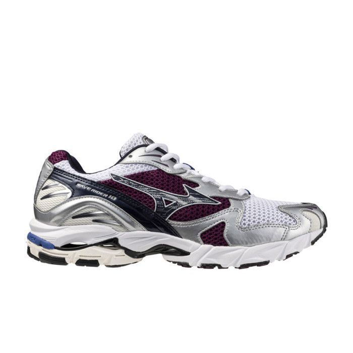 Baskets Mizuno Wave Rider 10 Violettes et Argentées – Alliance de performance et desthétique