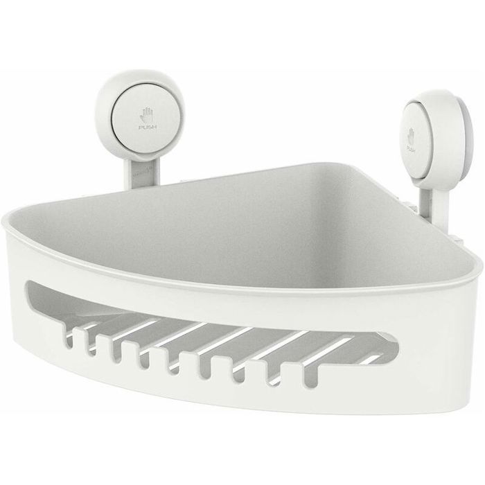 Support de douche dangle à ventouse SANS perçage Étagère de douche amovible pour salle de bain Robuste capacité maximale de