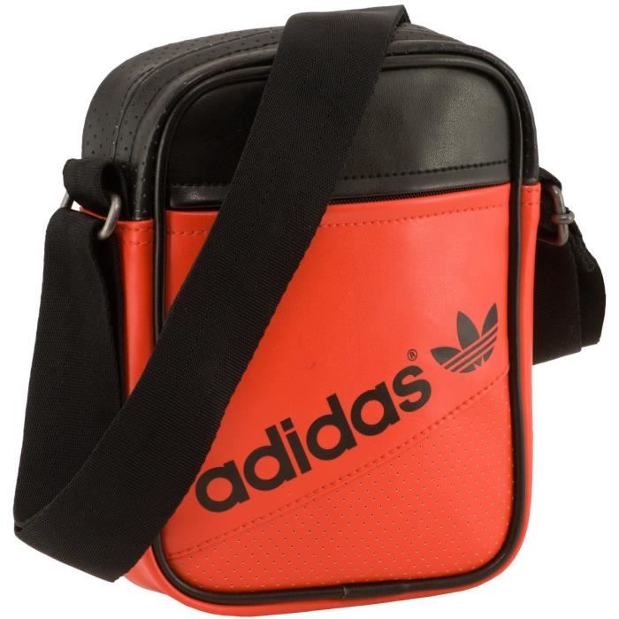 Sacoche Adidas Mini Bag Perf Rouge vif et Noir Rouge vif, Noir - Cdiscount Maroquinerie