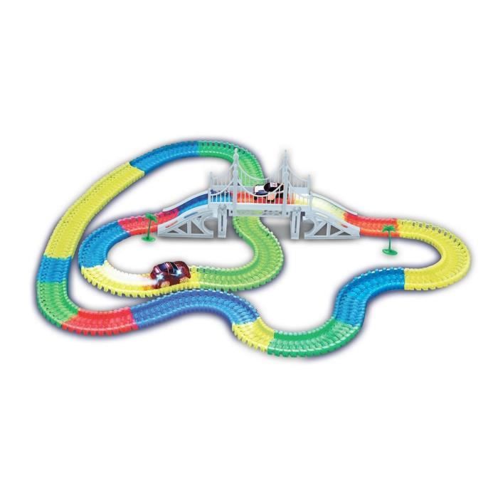 Jouet de construction - AMEWI - MAGIC TRAXX RACE TRACK - Radiocommandé - 373 pièces - Intérieur