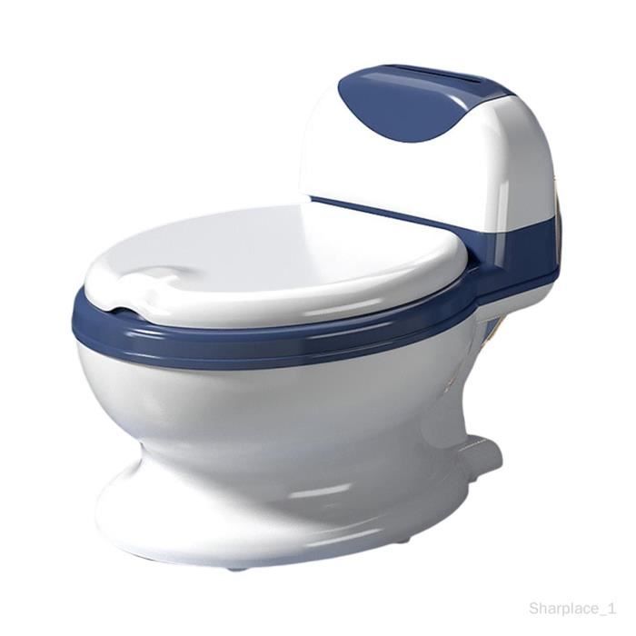 Toilettes réalistes - Marque - Chaise pot pour tout-petits - Confortable et réaliste - Bleu