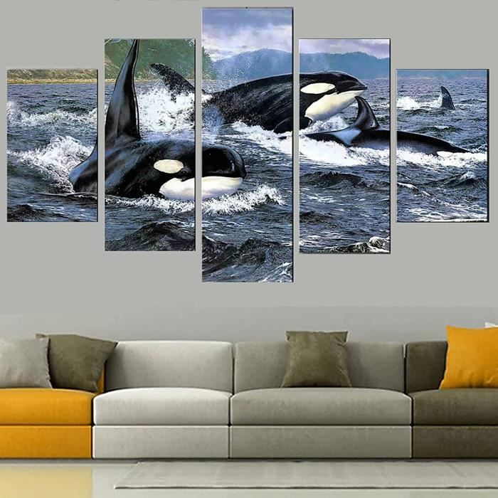 Set Déco Mer Leonardo 3 Pièces - étoile De Mer, Orque, Poisson - Verre Multicolore