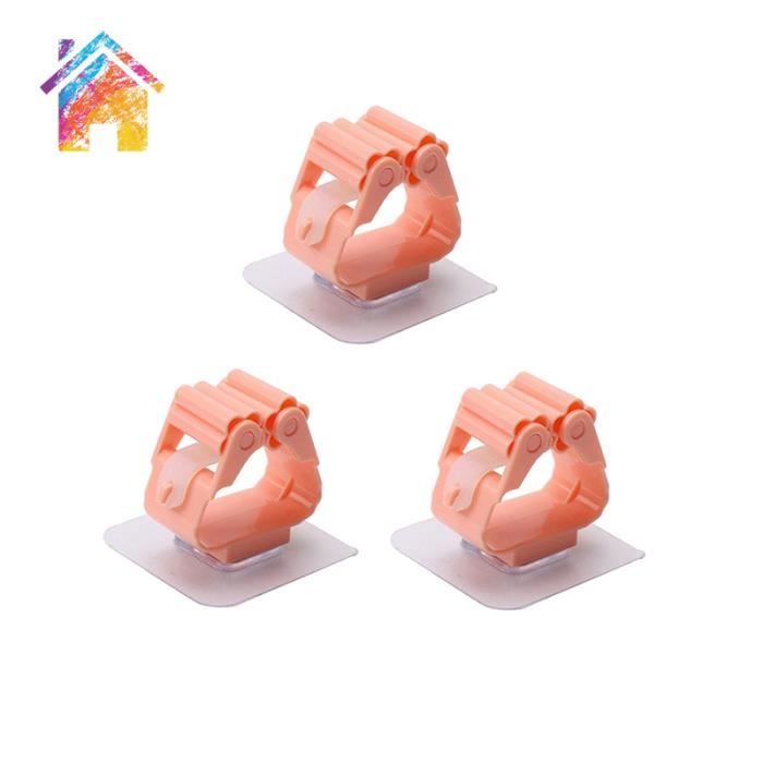 Crochets Et Rails,Porte Balai Mural En Acier, 1 Pièce, Clip