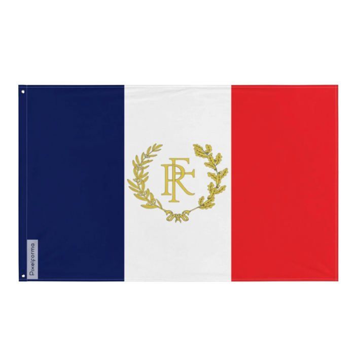 Drapeau France 100x150 Cm FLAGLY - Tissu Robuste 160g/m² Avec Œillets Métalliques