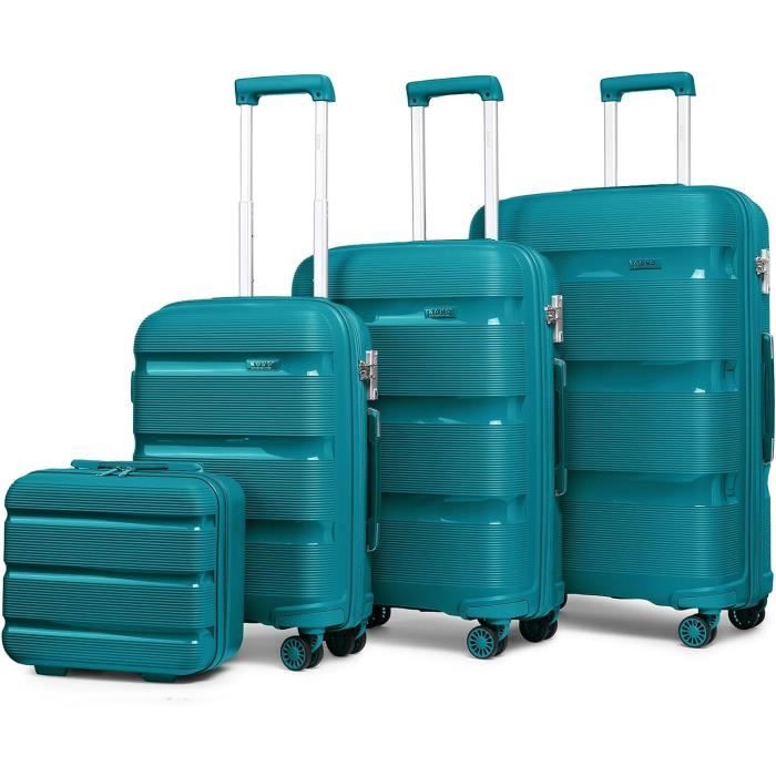 Lot De 4 Valises De Voyage Rigide Valise Cabine-Moyenne-Grande (55-65-76Cm) ?? 4 Roulettes E 