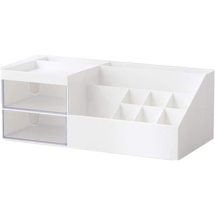 Upxiang Organisateur De Maquillage Bureau Tiroir - Support Rangement Pinceaux, Stylos, Bijoux Vert
