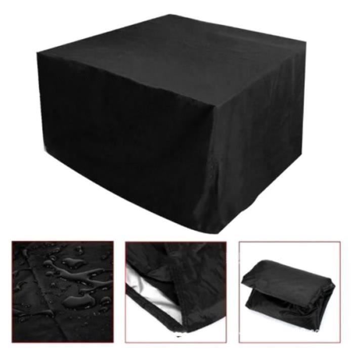 Housses De Meubles D’extérieur 4 Pièces – Tissu Oxford 210D Imperméable – Pour Canapé, Chaises, Table Basse – Protection UV, Coupe-vent