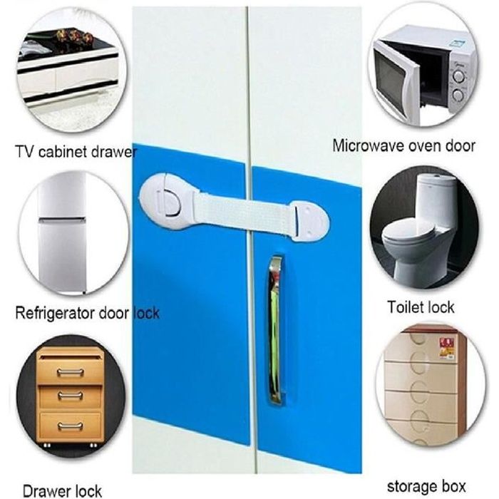 10 X Bloque Placard Porte Tiroir Securite Bebe Protege Enfant Loquet Verrou Cdiscount Puericulture Eveil Bebe