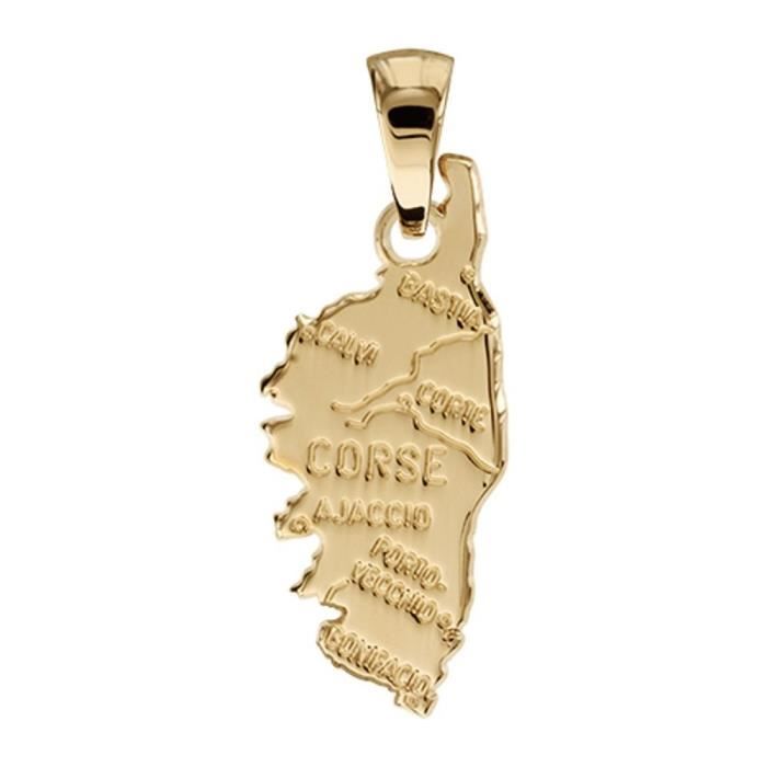 Neuf HELIOS BIJOUX Plaqu/é Or Pendentif Pays Carte Italie