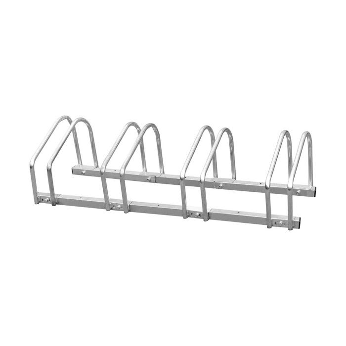 Râtelier pour vélos avec support d'appui, pour 4 vélos