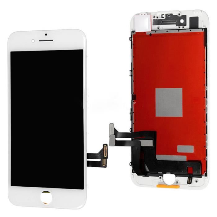 Vitre Tactile Sur Chassis Grade AAA✔ PRIX GROSSISTE✔ Ecran iPhone 7 Blanc LCD