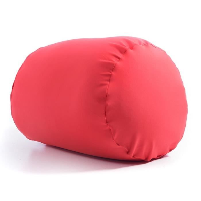 Pouf Repose Pieds - BiG52 - Rouge - Écologique - Déhoussable - 50x45 cm