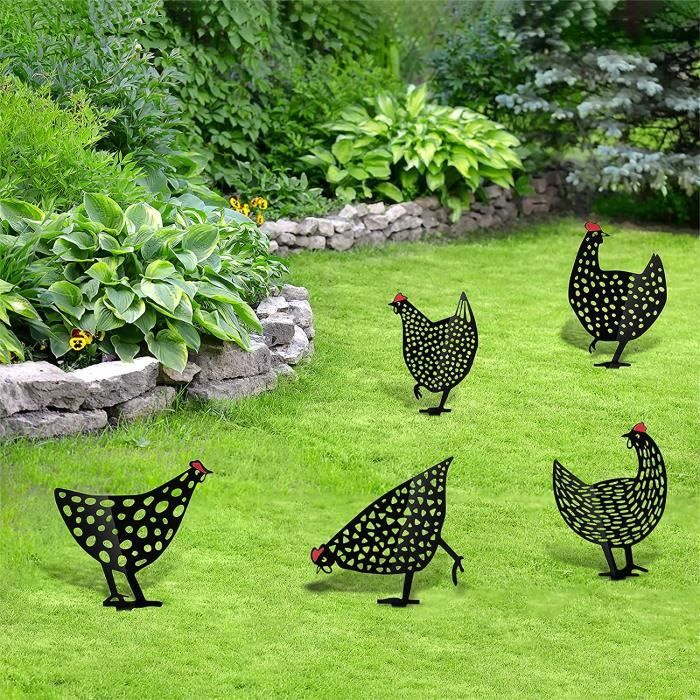 Lot de 4 poules décoratives Henrietta