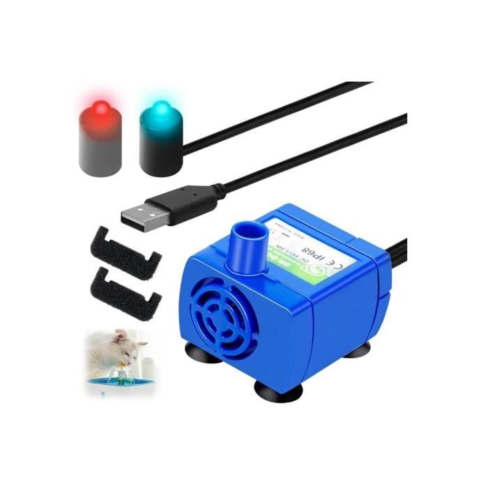Mini Pompe à Eau Submersible Pour Fontaine Chat - Silencieuse IPX8 Avec Ventouse - Pompe Fontaine Animaux