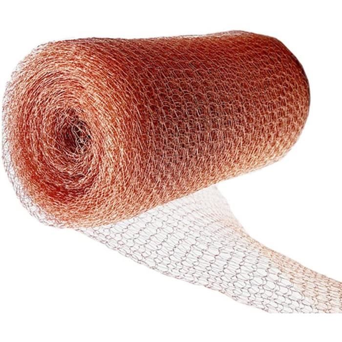 Filet En Cuivre Pur 12,5cm X 10m - Bloque Trous, Protection Jardin, Anti-rongeurs - Souple Et Résistant